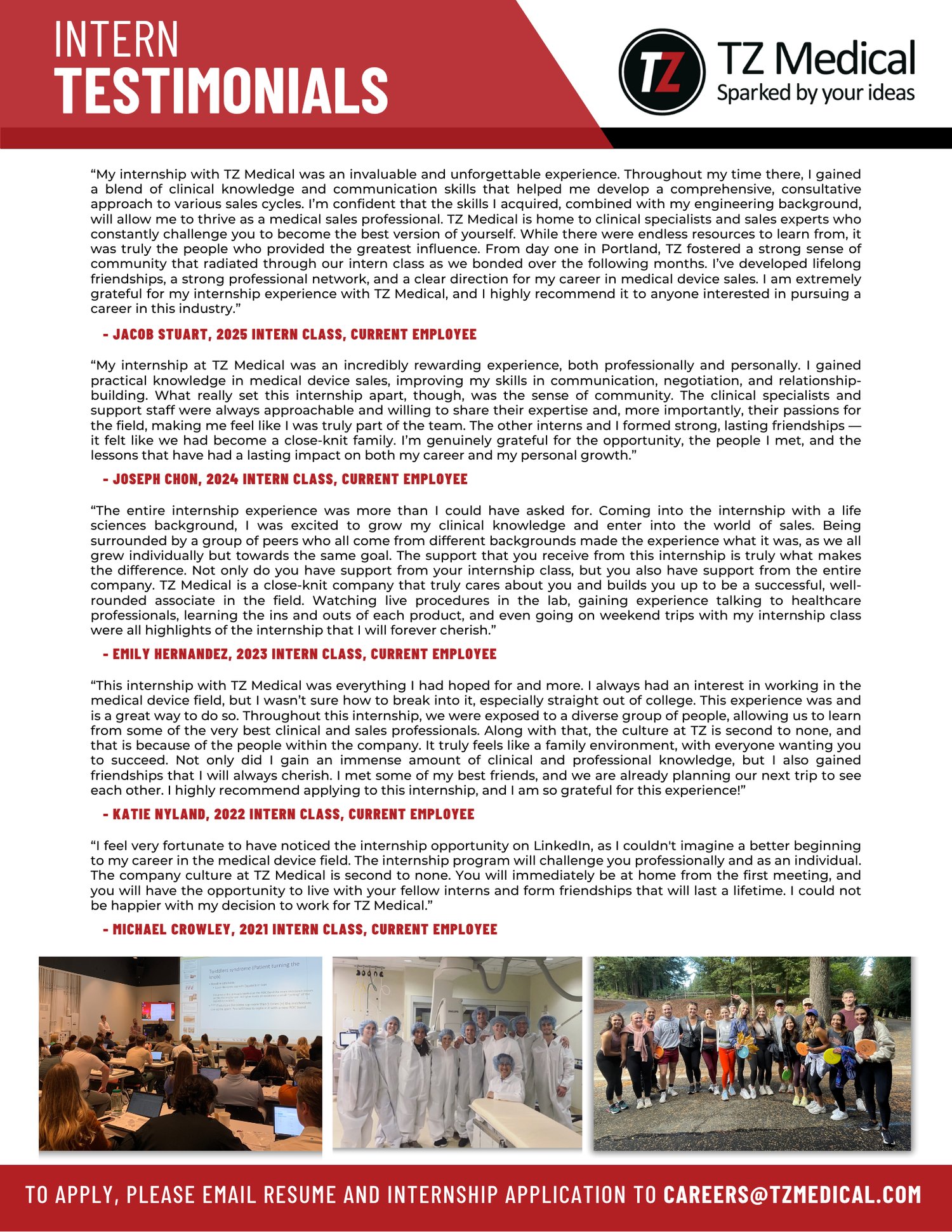 TZ Medical - Internship Program