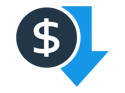 reduce cost icon
