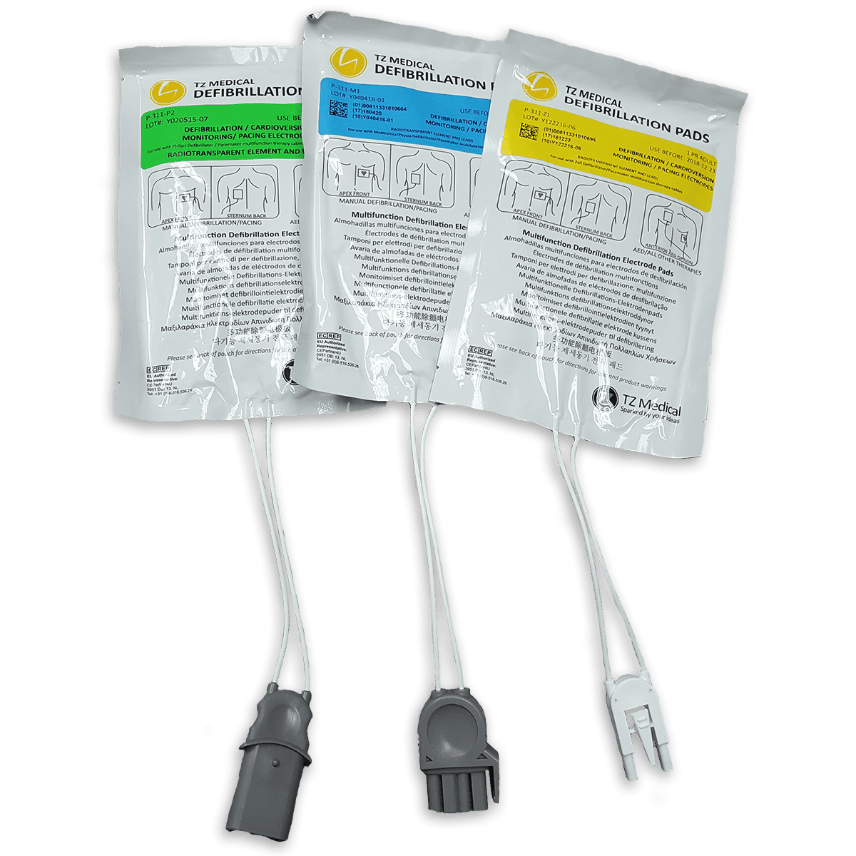 TZ Medical Adult Defibrillation Electrodes